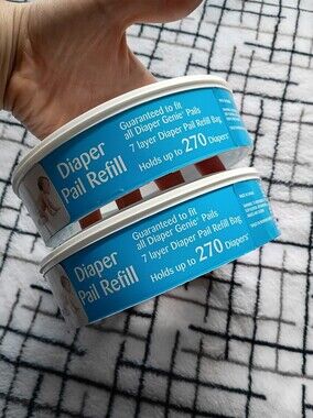 Diaper Genie Pail Refill Rolls - Blue Packaging (2) BRAND NEW